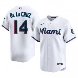 Miami Marlins Bryan De La Cruz #14 White Men Baseball Jersey | 2026 Season Classic 46145927