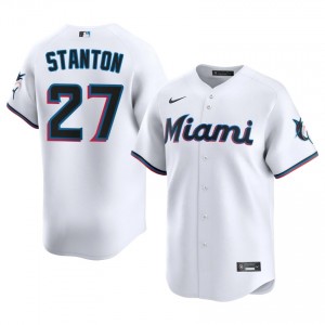 MIA Giancarlo Stanton #27 White Men Baseball Jersey | 2026 Season Limited 81798479