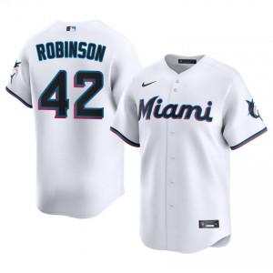 Miami Marlins Jackie Robinson #42 White Men Baseball Jersey | 2026 Season Official 23698825