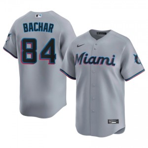 Gray Lake Bachar #84 Miami Baseball Stitched Jersey | Iconic Men Fit 60810896