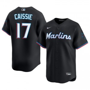 Owen Caissie #17 Miami Marlins Baseball Jersey | Exclusive Men Black Embroidery Edition 51095536