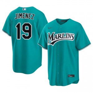 Leo Jimenez #19 Miami Baseball Jersey | Authentic Men Teal Sewn Edition 12856008